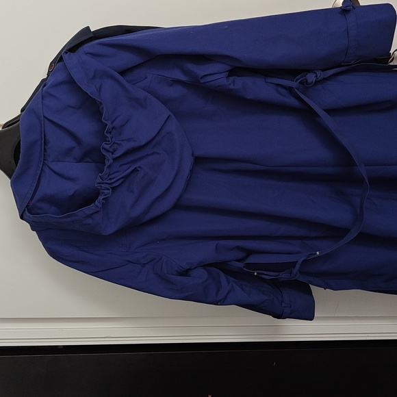 London Fog Blue Trenchcoat 14.5 with removable lining - Picture 3 of 7